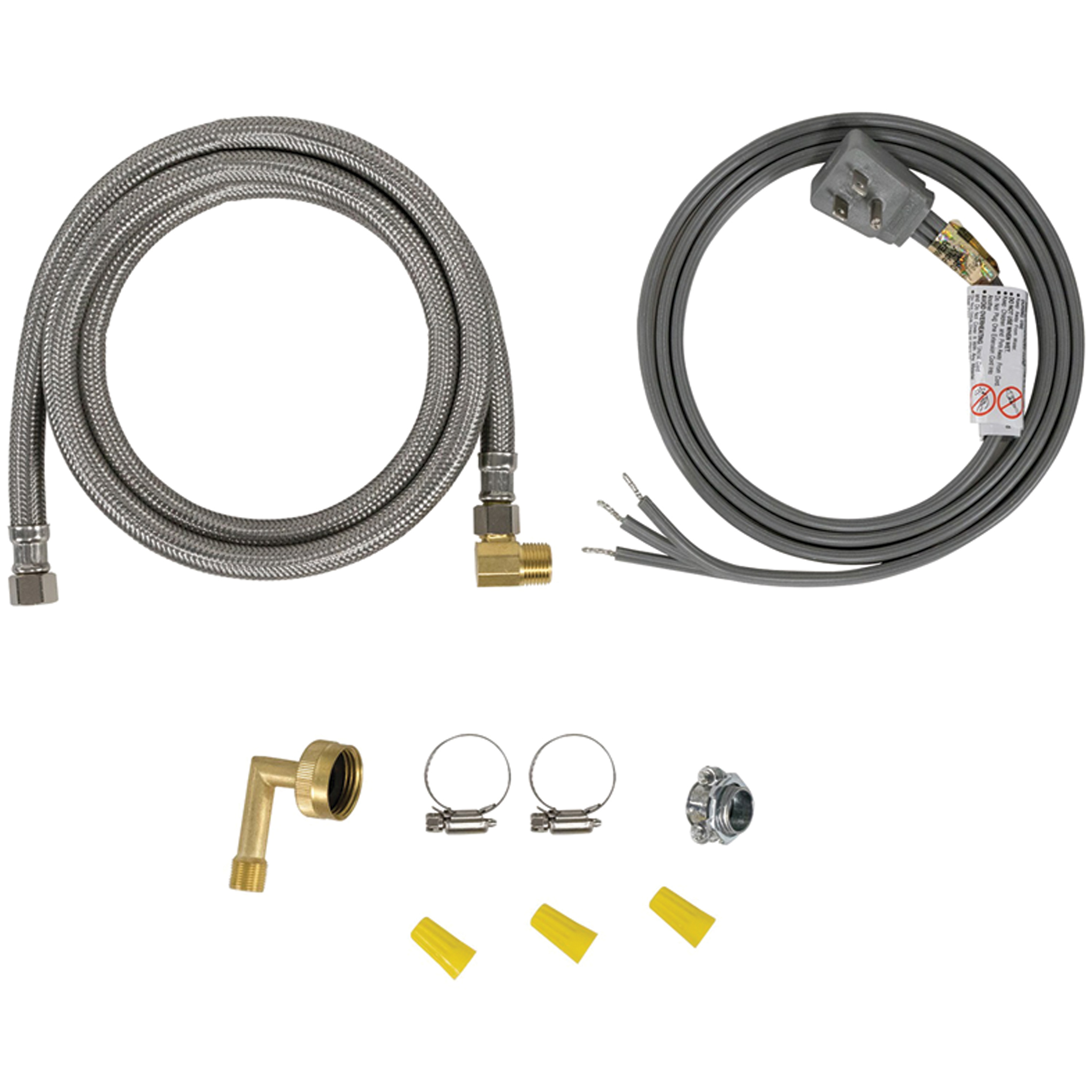 Certified Appliance Accessories Dishwasher Installation Kit — Right-Angle Plug Head, Model# DWKIT1
